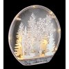 Winteria Luminaire déco Luminaires Globo Lighting LED Argenté, Transparent, Blanc, 12 lumières