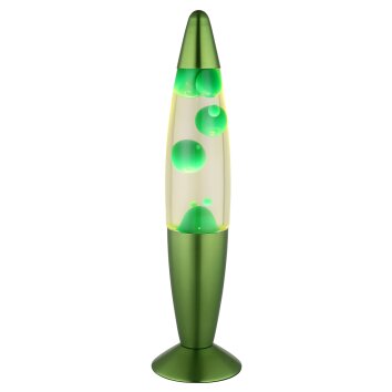 Lampe à lave  Etna Lampe à lave, Lampe à poser Luminaires Globo Lighting LED Vert, 1 lumière