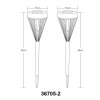 Solarleuchte Lampe solaire Luminaires Globo Lighting LED Noir, 6 lumières