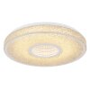 Astania Plafonnier Luminaires Globo Lighting LED Chrome, Blanc, 1 lumière