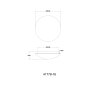 Gaia Plafonnier Luminaires Globo Lighting LED Blanc, 1 lumière