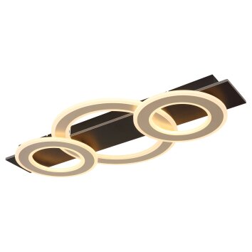 Jayden Plafonnier Luminaires Globo Lighting LED Noir, 1 lumière