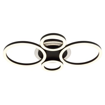 Loretta Plafonnier Luminaires Globo Lighting LED Noir, 1 lumière