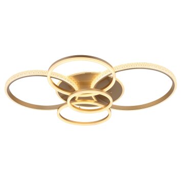 Lorelei Plafonnier Luminaires Globo Lighting LED Champagne, 1 lumière
