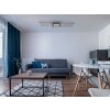Saunders Plafonnier Luminaires Globo Lighting LED Noir, 1 lumière, Télécommandes