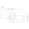 Saunders Plafonnier Luminaires Globo Lighting LED Noir, 1 lumière, Télécommandes