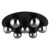 Riha Plafonnier Luminaires Globo Lighting Noir, 7 lumières