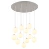 Riha Plafonnier Luminaires Globo Lighting Nickel mat, 12 lumières