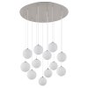 Riha Plafonnier Luminaires Globo Lighting Nickel mat, 12 lumières