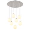 Riha Luminaires Globo Lighting Nickel mat, 7 lumières