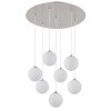 Riha Suspension Luminaires Globo Lighting Nickel mat, 7 lumières