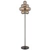 Conor Lampadaire Luminaires Globo Lighting Chrome, Noir, 13 lumières