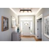 Wenzel Plafonnier Luminaires Globo Lighting Noir, 4 lumières