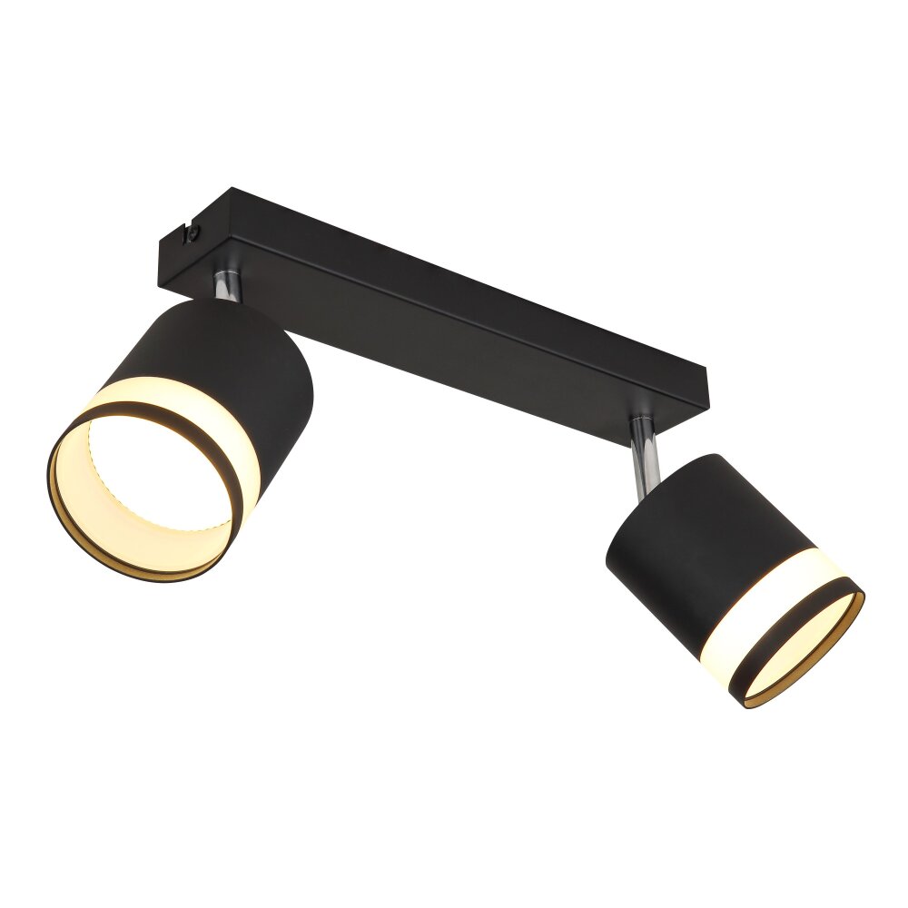Lucero Plafonnier Luminaires Globo Lighting Noir, 2 lumières main product photo