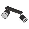 Lucero Plafonnier Luminaires Globo Lighting Noir, 2 lumières
