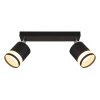 Lucero Plafonnier Luminaires Globo Lighting Noir, 2 lumières