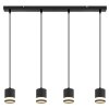 Lucero Suspension Luminaires Globo Lighting Noir, 4 lumières