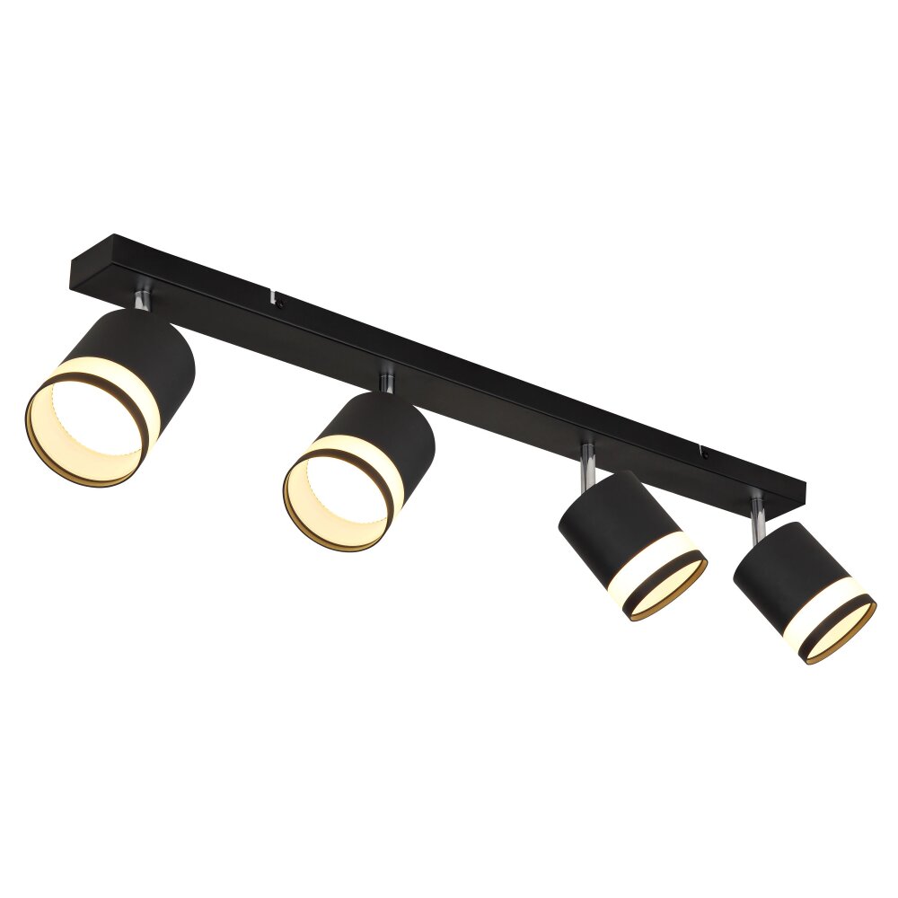 Lucero Plafonnier Luminaires Globo Lighting Noir, 4 lumières main product photo