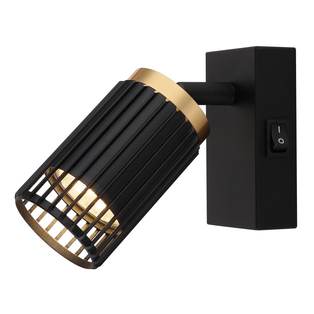 und Plafonnier, Spot de plafond, Applique murale, Spot mural Luminaires Globo Lighting Noir, 1 lumière main product photo