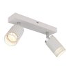 Korben Plafonnier, Spot de plafond Luminaires Globo Lighting Blanc, 2 lumières