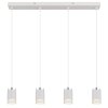 Korben Suspension Luminaires Globo Lighting Blanc, 4 lumières