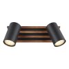 Kayden Plafonnier Luminaires Globo Lighting Brun foncé, Noir, 2 lumières