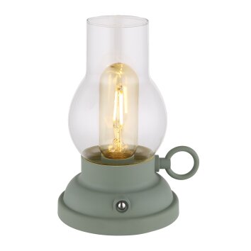 Petro Lampe à poser Luminaires Globo Lighting LED Vert, 1 lumière