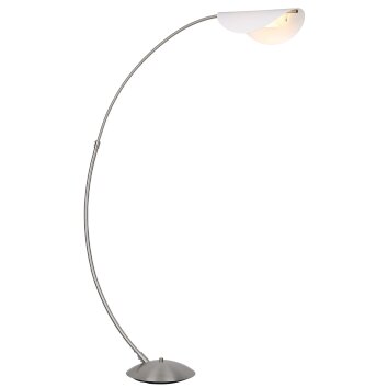 Robles Lampadaire Luminaires Globo Lighting LED Nickel mat, 1 lumière