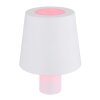 Yara Lampe à poser Luminaires Globo Lighting LED Blanc, 1 lumière, Changeur de couleurs