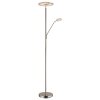 Stanford Plafonnier Luminaires Globo Lighting LED Nickel mat, 1 lumière