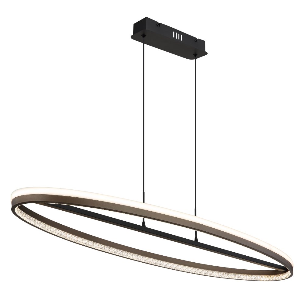 Della Suspension Luminaires Globo Lighting LED Noir, 1 lumière main product photo