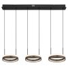 Della Suspension Luminaires Globo Lighting LED Noir, 1 lumière