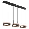 Della Suspension Luminaires Globo Lighting LED Noir, 1 lumière