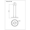 Della Suspension Luminaires Globo Lighting LED Noir, 1 lumière