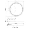 Alaina Plafonnier Luminaires Globo Lighting LED Gris, 1 lumière, Télécommandes