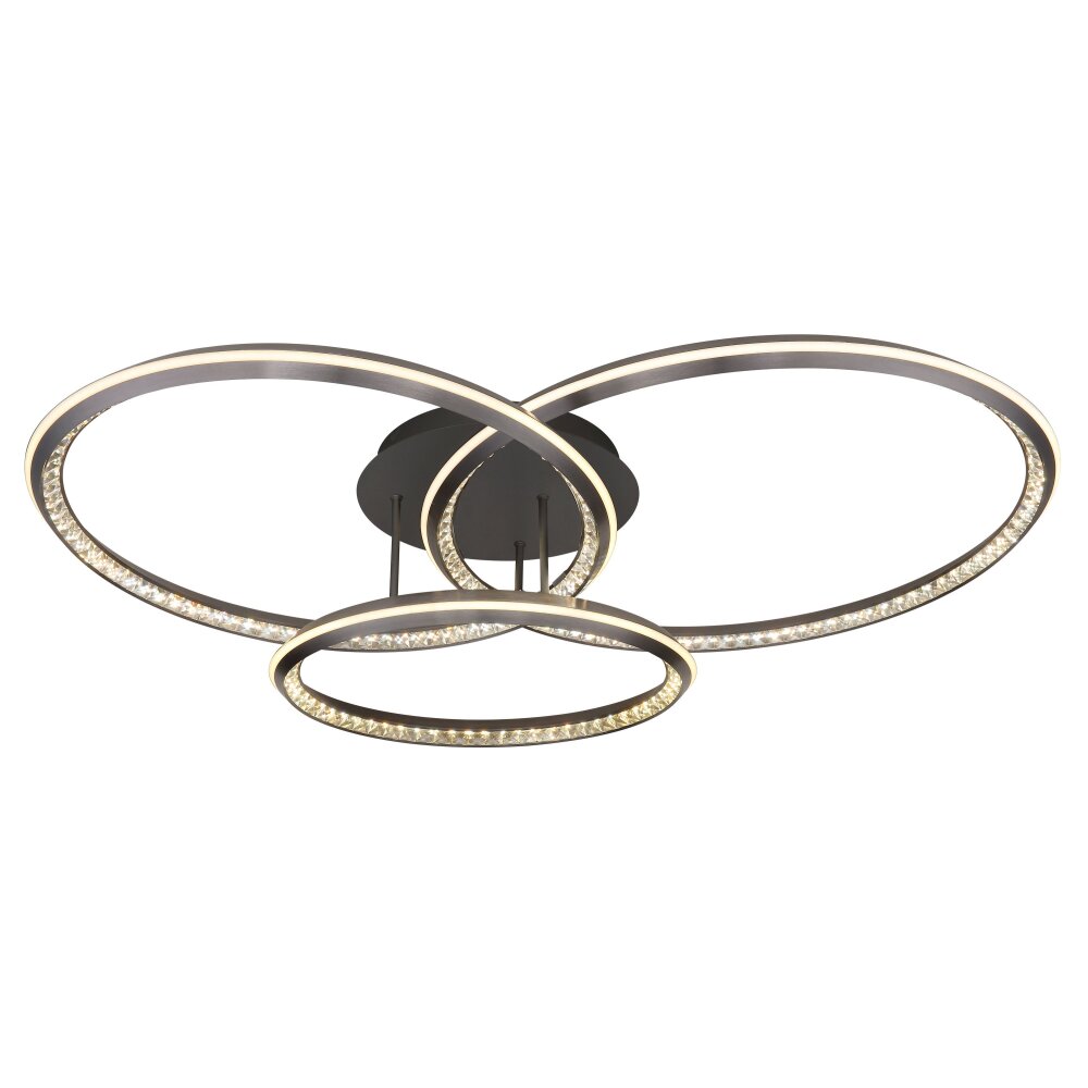 Alaina Plafonnier Luminaires Globo Lighting LED Gris, 1 lumière, Télécommandes main product photo