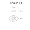Kora Plafonnier Luminaires Globo Lighting LED Noir, 1 lumière, Télécommandes