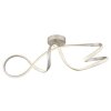 Swirl Plafonnier Luminaires Globo Lighting LED Nickel mat, 1 lumière