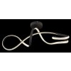 Swirl Plafonnier Luminaires Globo Lighting LED Noir, 1 lumière
