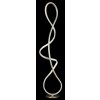 Swirl Lampadaire Luminaires Globo Lighting LED Nickel mat, 1 lumière