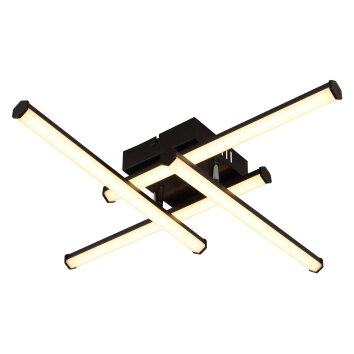 Kirina Plafonnier Luminaires Globo Lighting LED Noir, 1 lumière
