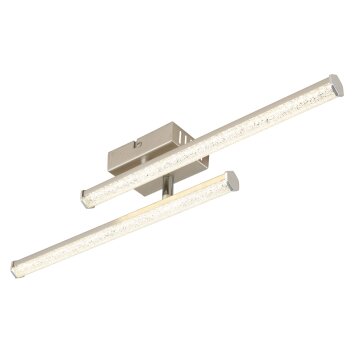 Kirina Plafonnier Luminaires Globo Lighting LED Nickel mat, 1 lumière