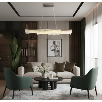 Juliet Suspension Luminaires Globo Lighting LED Anthracite, 1 lumière