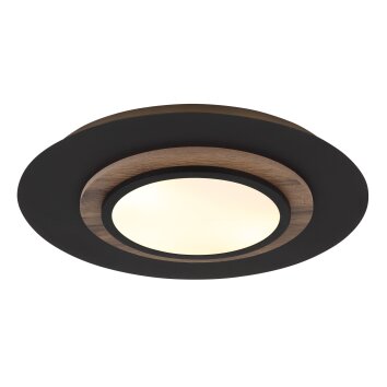 Kory Plafonnier Luminaires Globo Lighting LED Noir, 1 lumière