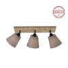 MICHEL Plafonnier, Spot de plafond Luminaires Leuchten Direkt Écru, Noir, 3 lumières