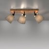 MICHEL Plafonnier, Spot de plafond Luminaires Leuchten Direkt Écru, Noir, 3 lumières
