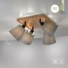 MICHEL Plafonnier, Spot de plafond Luminaires Leuchten Direkt Écru, Noir, 4 lumières