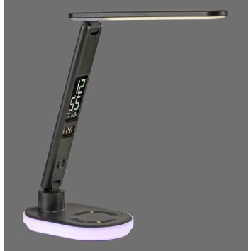 TINA Lampe à poser Luminaires Leuchten Direkt LED Noir, 1 lumière, Changeur de couleurs