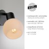 LOKI Applique murale / Plafonnier Luminaires Leuchten Direkt LED Noir, 1 lumière
