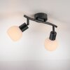 LOKI Plafonnier Luminaires Leuchten Direkt LED Noir, 2 lumières